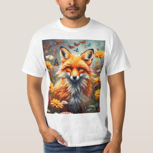 Fuchs auf der Wiese T-Shirt (Vorderseite)