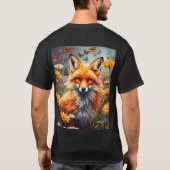 Fuchs auf der Wiese T-Shirt (Rückseite)