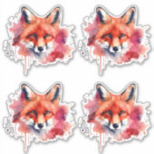 Fuchs Aufkleber (Vorderseite)