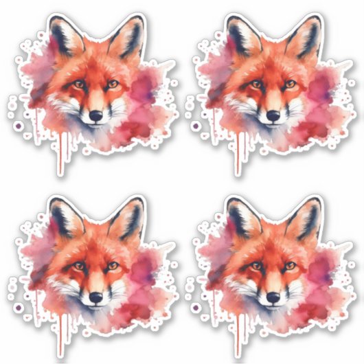 Fuchs Aufkleber (Vorderseite)
