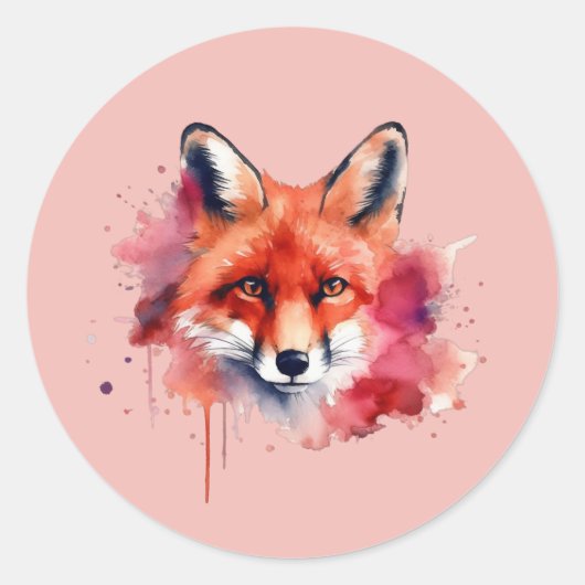 Fuchs Aufkleber (Vorderseite)