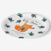 Fuchs-Baby-Party Pappteller (Schrägansicht)