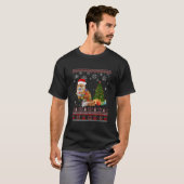 Fuchs Baumschmuck Santa Licht Schnee T-Shirt (Vorne ganz)