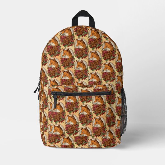 Fuchs Bedruckter Rucksack (Vorderseite)