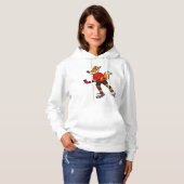 Fuchs beim Eishockey mit Eishockeyschläger Hoodie (Vorne ganz)