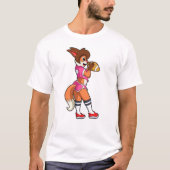 Fuchs beim Fußball T-Shirt (Vorderseite)