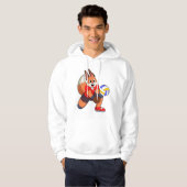Fuchs beim Volleyballsport Hoodie (Vorne ganz)