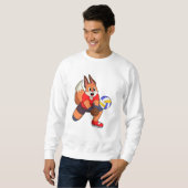 Fuchs beim Volleyballsport Sweatshirt (Vorne ganz)