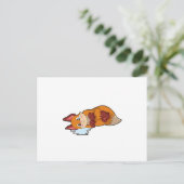 Fuchs beim Weinen Postkarte (Stehend Vorderseite)