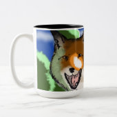 Fuchs Bild wieder Zweifarbige Tasse (Links)