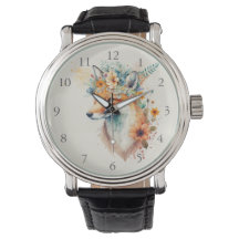 Fuchs-Blumenkrone Aquarell