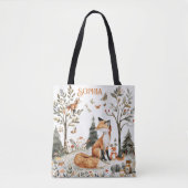 Fuchs Blumenwald Tasche (Vorderseite)