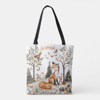 Fuchs Blumenwald Tasche