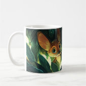 Fuchs Cartoon-Stil lebendige bunte niedliche Kaffe Kaffeetasse (Links)