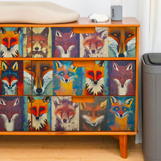 Fuchs Collage Decoupage Seidenpapier