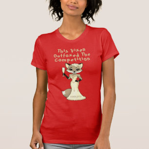 Fuchs den Wettbewerb besiegt Junggesellinnenabschi T-Shirt