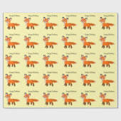 Fuchs Design Geschenkpapier mit beliebiger Hinterg (Flach)