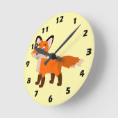 Fuchs Design Runde Wanduhr (Winkel)
