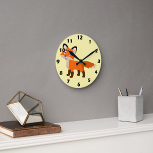 Fuchs Design Runde Wanduhr