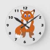 Fuchs Design Runde Wanduhr (Vorderseite)