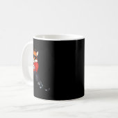 Fuchs-Eishockeyspieler Kaffeetasse (Vorderseite Links)