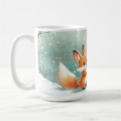 Fuchs’ erster Schneefall am Weihnachtsbaum Kaffeetasse (Links)