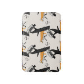 Fuchs, Eule, Baum, Vintag nahtlos. Badematte (Vorderseite Vertikal)