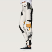 Fuchs, Eule, Baum, Vintag nahtlos. Leggings (Links)