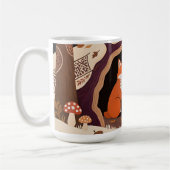 Fuchs-Familie Herbstwaldhöhle Kaffeetasse (Links)