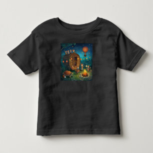 Fuchs-Familien-Campfire-Konzert unter dem sternenk Kleinkind T-shirt