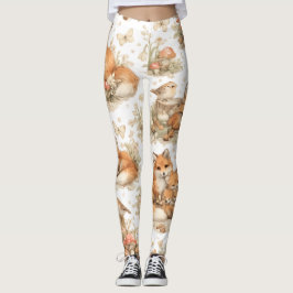 Fuchs-Familien-Muster-Leggings Leggings