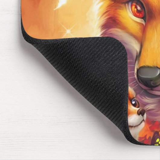 Fuchs-Familienmauspad Mousepad (Ecke)