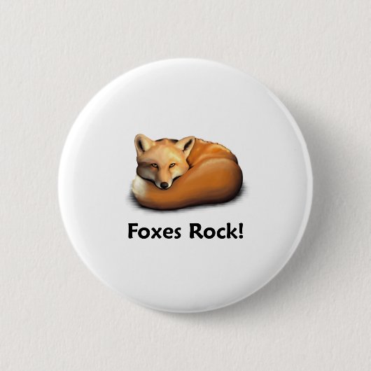 Fuchs-Felsen! Button (Vorderseite)