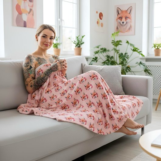 Fuchs-Fleece-Decke Fleecedecke