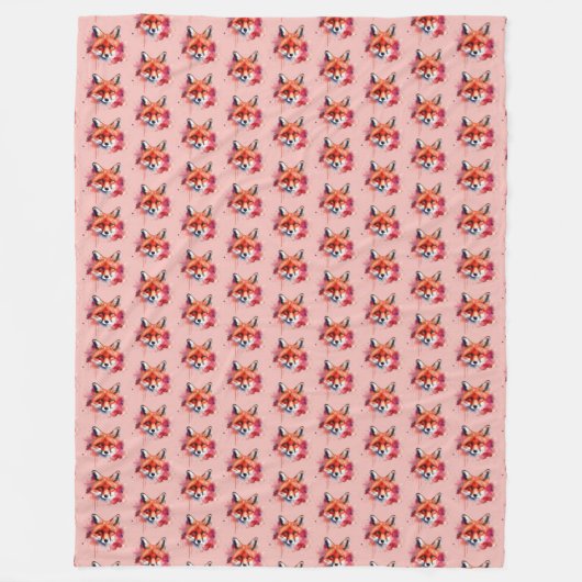 Fuchs-Fleece-Decke Fleecedecke (Vorderseite)
