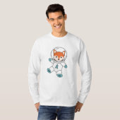 Fuchs Flies In Space As An Astronaut Rocket T-Shirt (Vorne ganz)