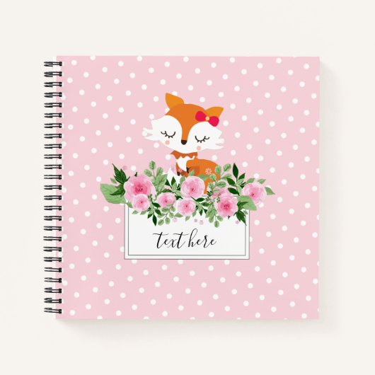 Fuchs, Foxenwald, niedlich Notizblock (Vorderseite)