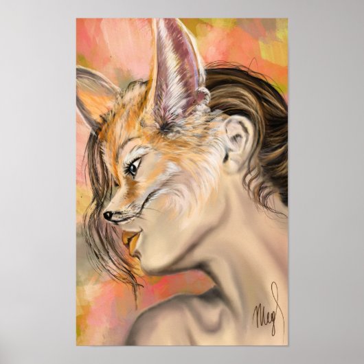 Fuchs-Frauen-Plakat Poster (Vorne)