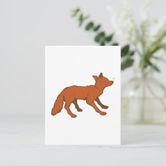 Fuchs Fuchs Postkarte (Stehend Vorderseite)