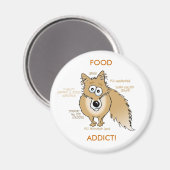 Fuchs, FUTTER ADDICT! Magnet (Vorderseite/Rückseite)