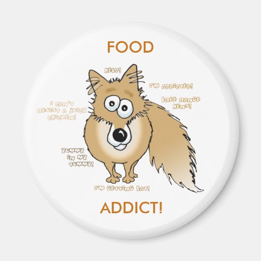 Fuchs, FUTTER ADDICT! Magnet (Vorne)