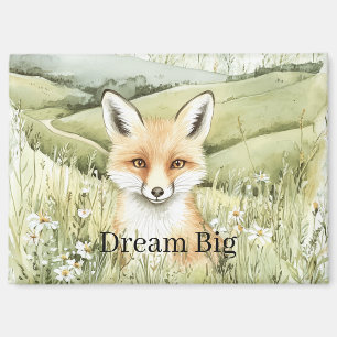 Fuchs Gänseblümchen Blumen Magnet