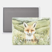 Fuchs Gänseblümchen Blumen Magnet (Vorderseite/Rückseite)