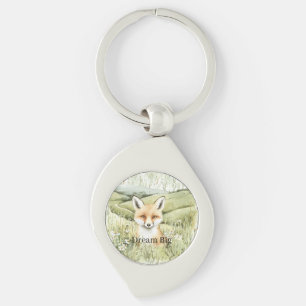 Fuchs Gänseblümchen Blumen Schlüsselanhänger