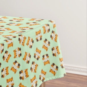 Fuchs Geburtstagsfeier Grün Tischdecke