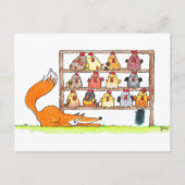 FUCHS GEBURTSTAGSÜBERRASCHUNG Postkarte (Vorderseite)
