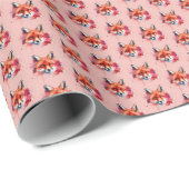 Fuchs Geschenkpapier (Rolleneckpunkt)