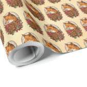 Fuchs Geschenkpapier (Rolleneckpunkt)