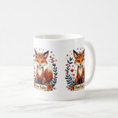 Fuchs-Geschichten Boho-Waldtier Kaffeetasse (VorderseiteRechts)