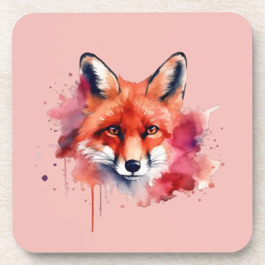 Fuchs Getränkeuntersetzer (Vorderseite)